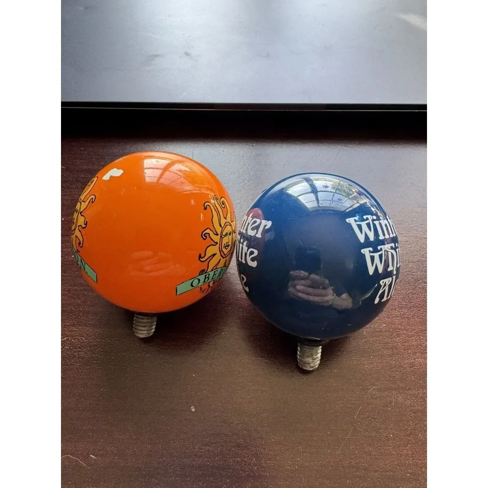 Set of 2 Bell's Oberon & Winter White Ale Draft Beer Tap‎ Handle Tapper Mancave